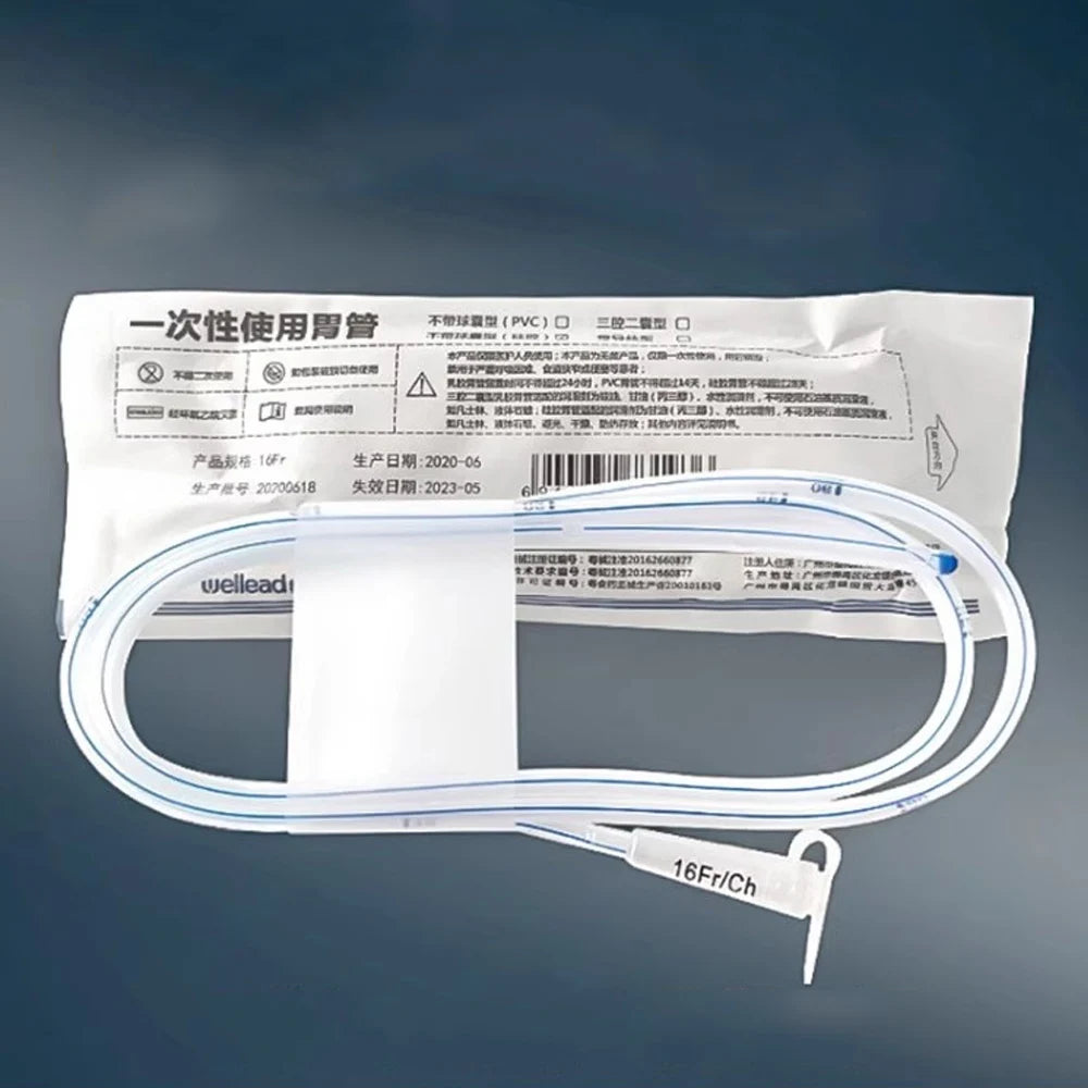 1/10Pcs 120cm Medical Disposable Nasogastric tube High Quality Silicone Stomach Gastric Tube Nasal Feeding Supplies