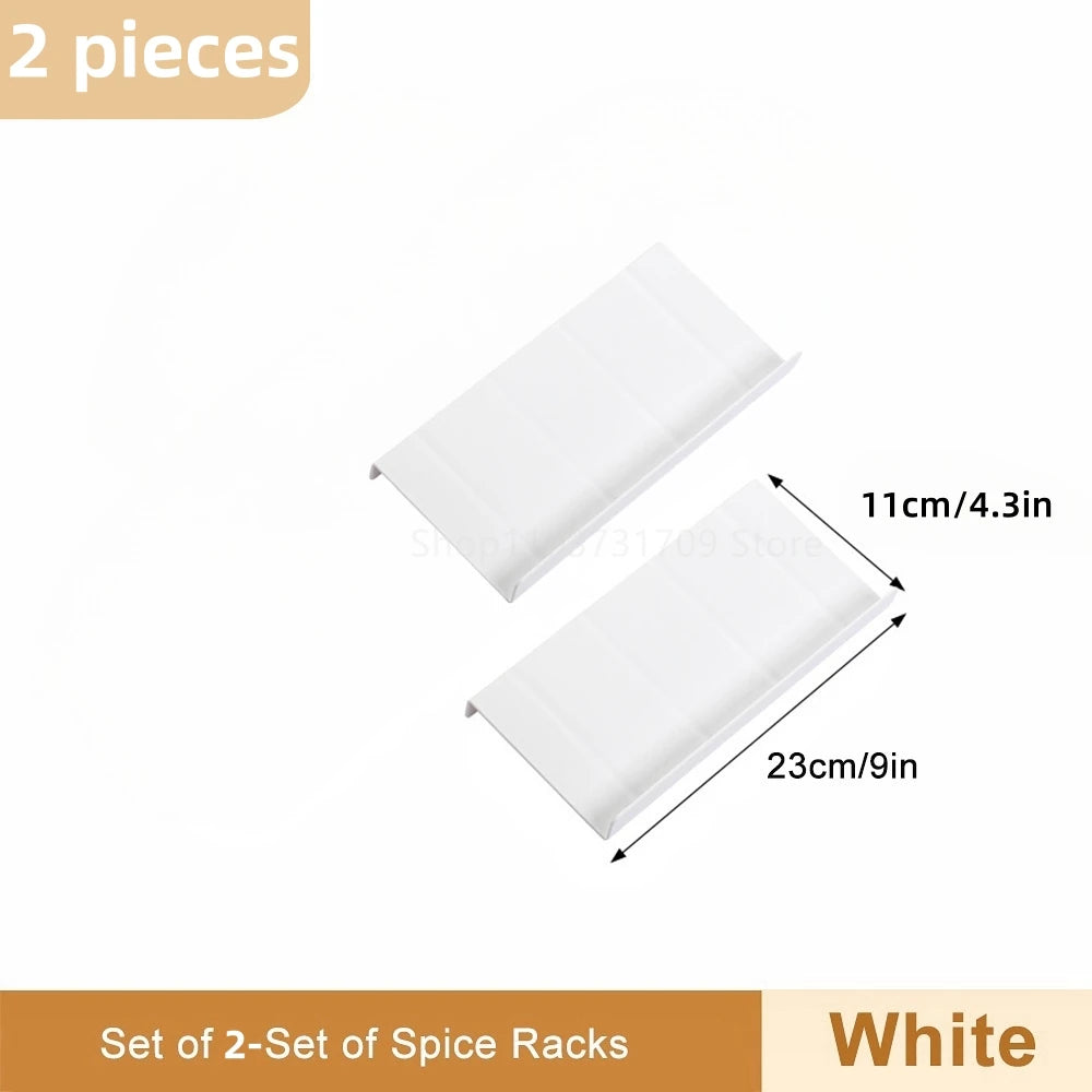 Spice Drawer Organizer Adjustable Spice Rack for Spice Jars 4 Layers Kitchen Spice Drawer Shelf Cabinet Pantry Kitchen Organizer