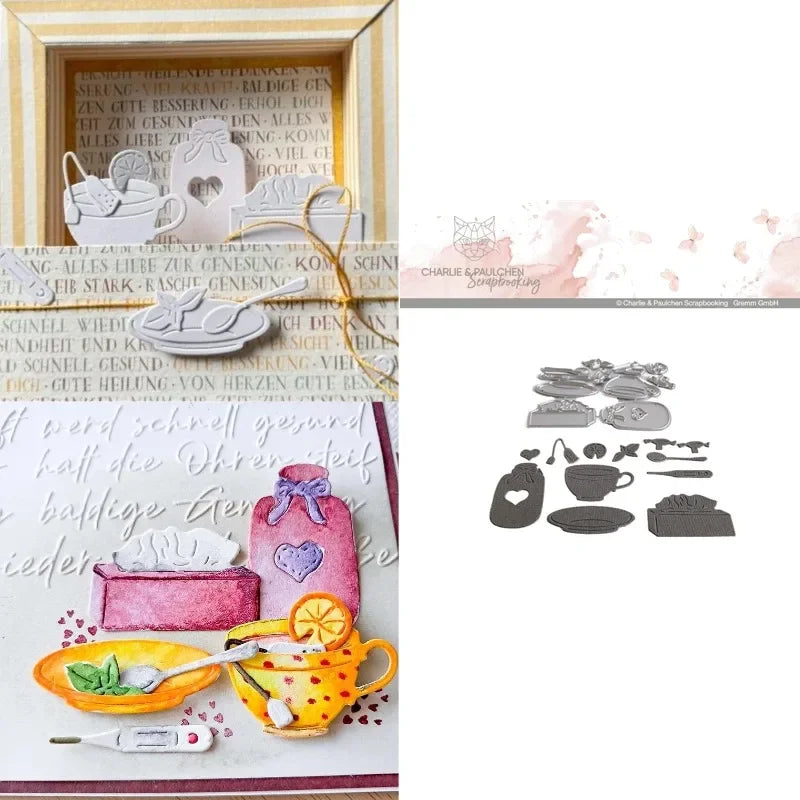Cozy Blanket Tea & Relaxation Stamps And Dies New Arrival 2026 Scrapbook Diary Decoration Stencil Embossing Template DIY Greet
