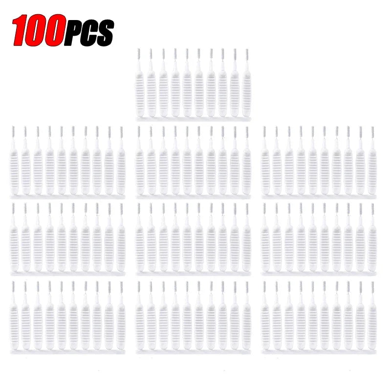 10/50/100/200PCS Shower Cleaning Brush Bathroom Micro Nylon Brush Nozzle Anti-blocking Cleaning Tools Bathroom Accessories