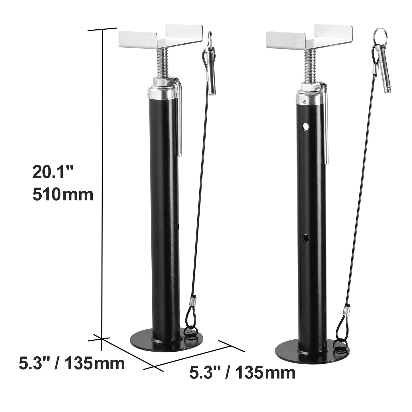 SucceBuy RV Slide Out Support Jacks 5000 lbs Capacity Each Slide Out Stabilizer For RV Camper and Travel Trailer