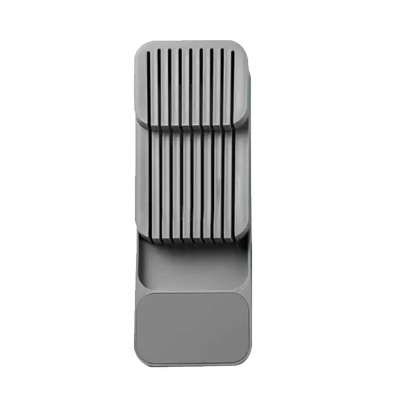 Knife Storage Box Kitchen Drawer Cutlery Storage Tray Knife Holder Organizer Knife Block Rack Storage and Drawer Organizer