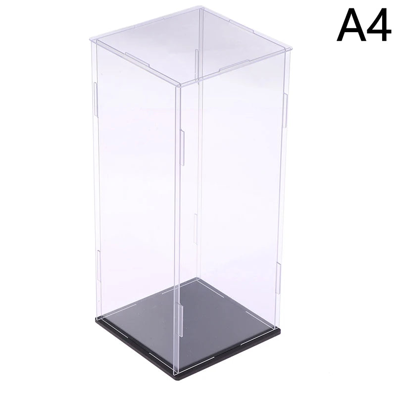 1Pc Transparent Acrylic Display Box Storage Dustproof Protection Display Cabinet Box For Dolls/Toys/Collectibles 22 Sizes