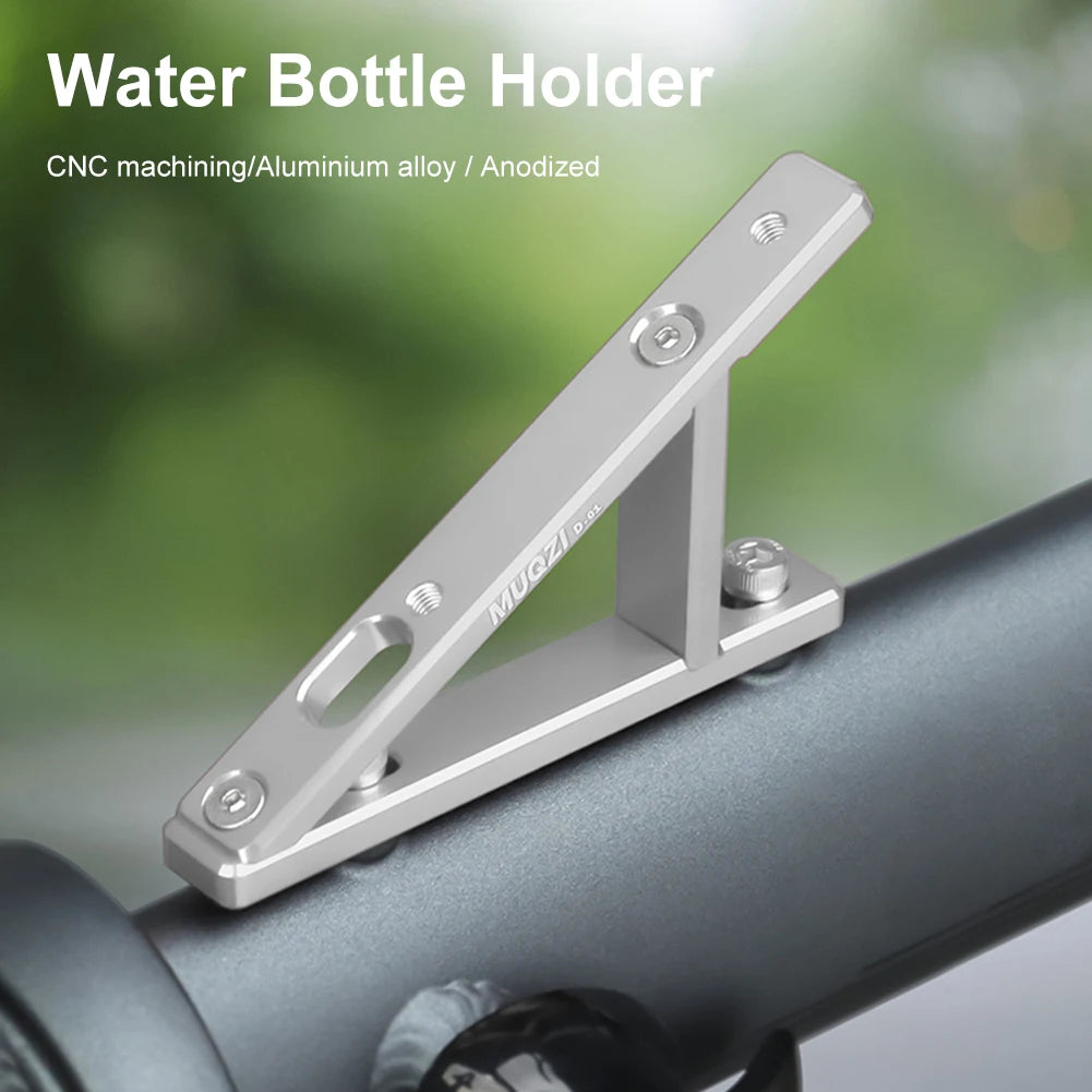 Bike Water Bottle Cage Adapter Expansion Bracket for Brompton (Silver Single)