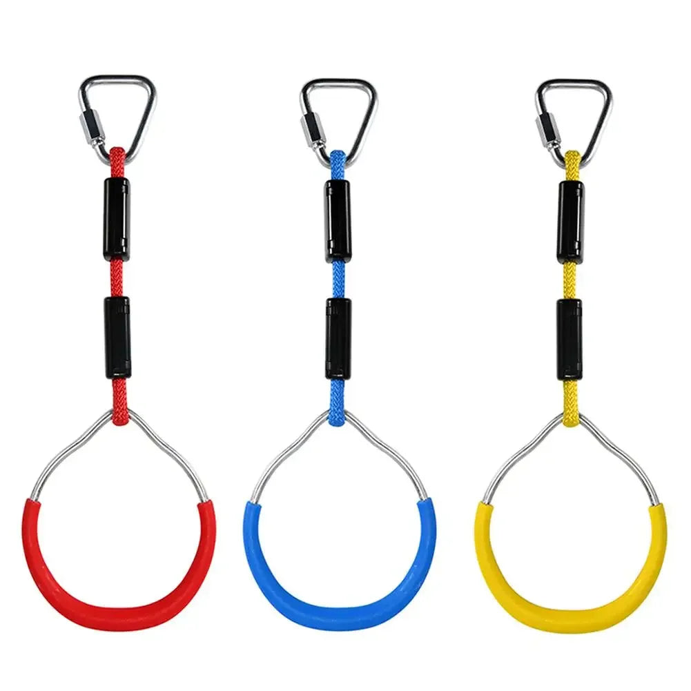 3-piece Set of Children's Outdoor Rings Gymnastics Rings Swing Rings Adjustable Rings Outdoor Rings Children's Fitness Toys
