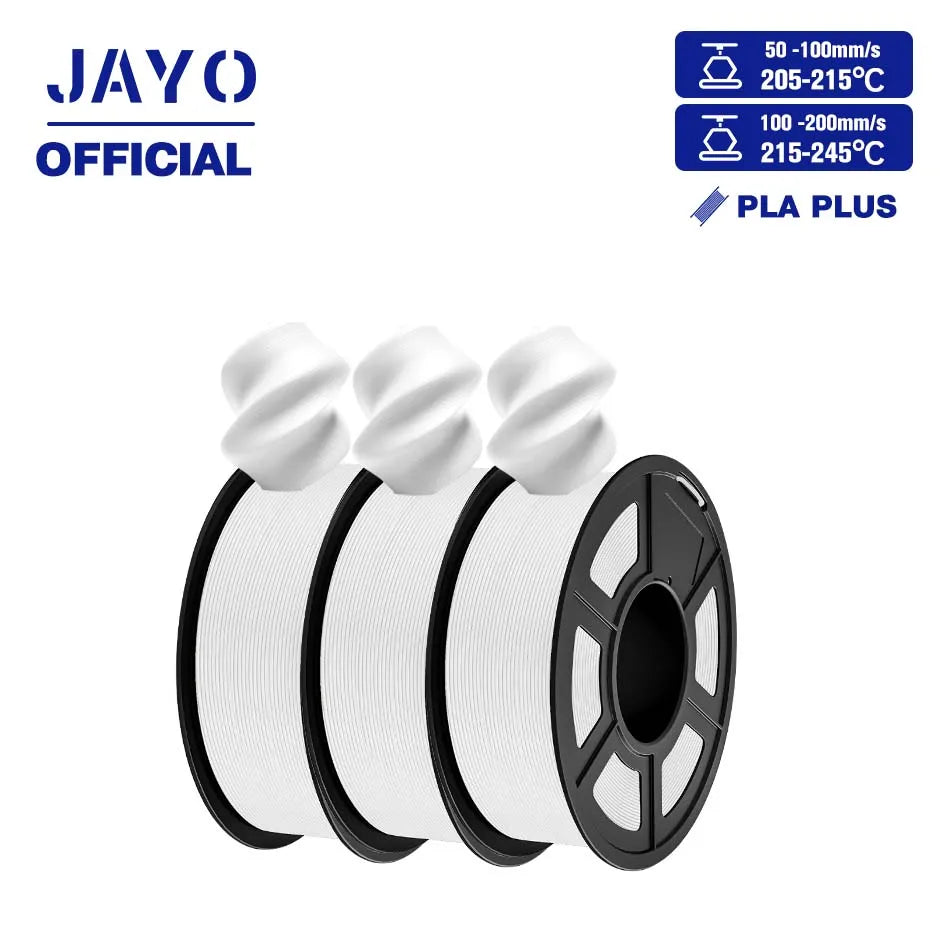 JAYO PLA+ 3D Filament PLA Plus 3D Printer Filament Neatly Wound PLA 1.75mm For FDM 3D Printers High Toughness Materials