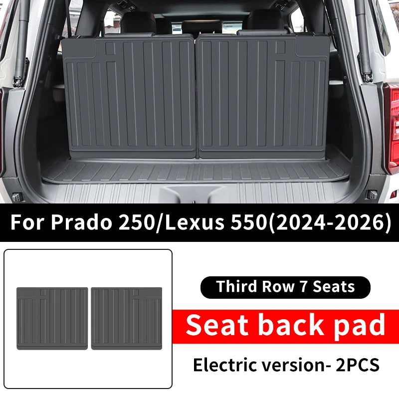 For Toyota 2024-2026 Land Cruiser 250 Prado LC250 Lexus 550 GX550 TPE Seat Back Protection Mat Anti-Dirt Interior Accessories