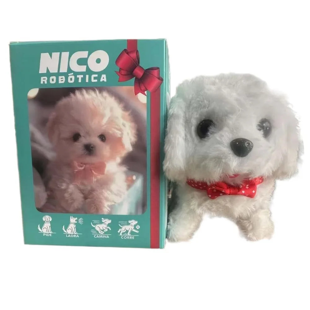 Birthday Gift Stuffed Animals Realistic Robotic Puppy Simulation Interactive Robot Dog Barking Soft Walking Dog Baby