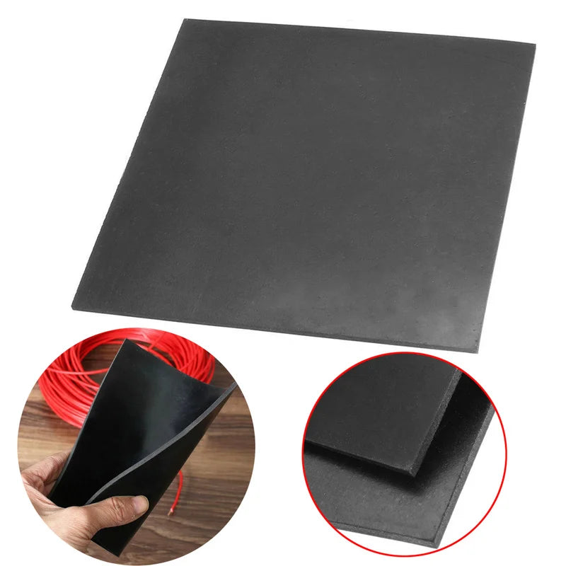 1pc Black Square Smooth Finish Rubber Sheet High Temperature Chemical Resistance Rubber Plate 152*152*3mm best