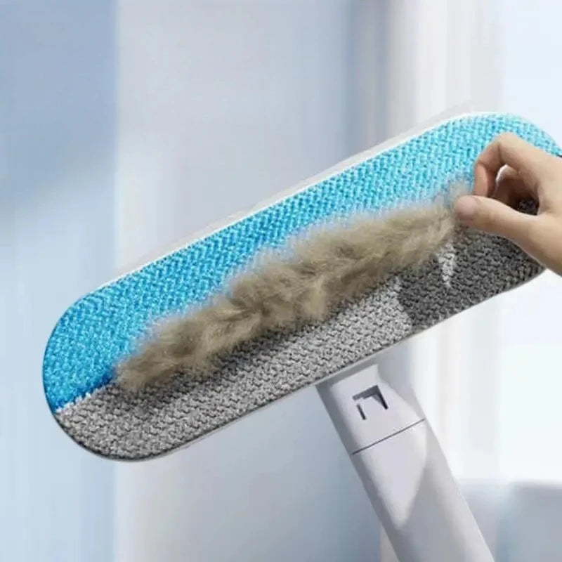 Long Handle Pet Hair Remover Brush Static Cat Hair Cleaner Multi-functional For Carpets Ideal For Cat Furniture Cleaning
