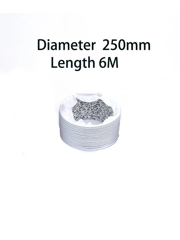 1PCS 250mm/300mm Portable Air Conditioner Exhaust Vent Pipe Flexible Exhaust Pipe Hose Outlet Kitchen Bathroom Accessories
