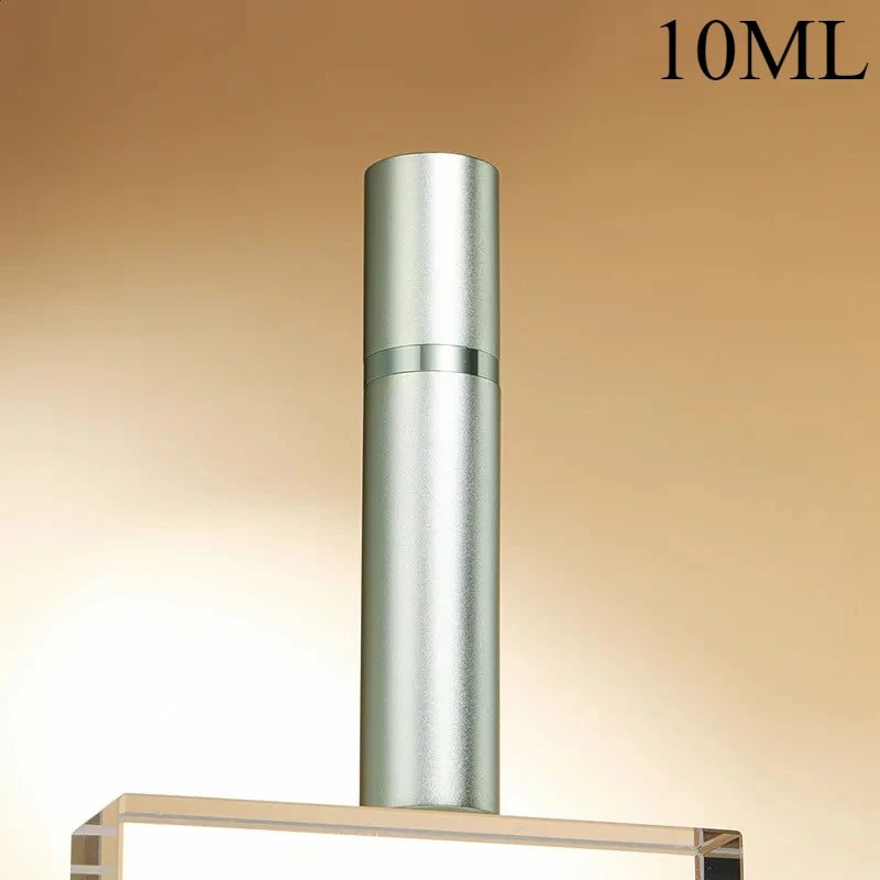 10/5ML Perfume Atomizer Portable Liquid Container for Cosmetics Traveling Mini Aluminum Spray Empty Refillable Bottle Косметика