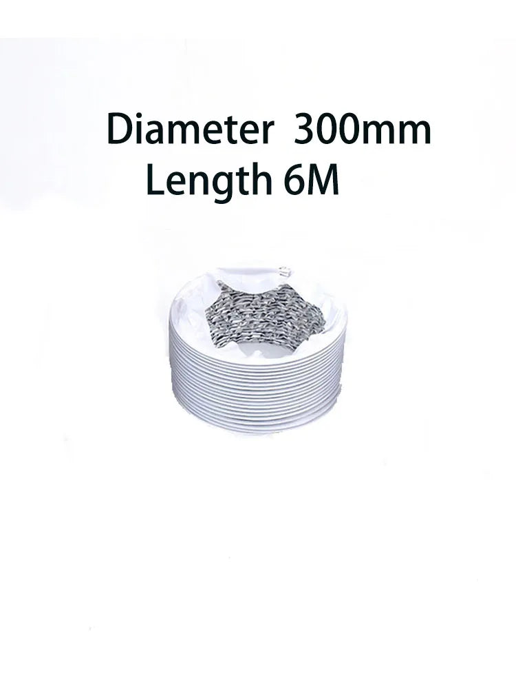 1PCS 250mm/300mm Portable Air Conditioner Exhaust Vent Pipe Flexible Exhaust Pipe Hose Outlet Kitchen Bathroom Accessories
