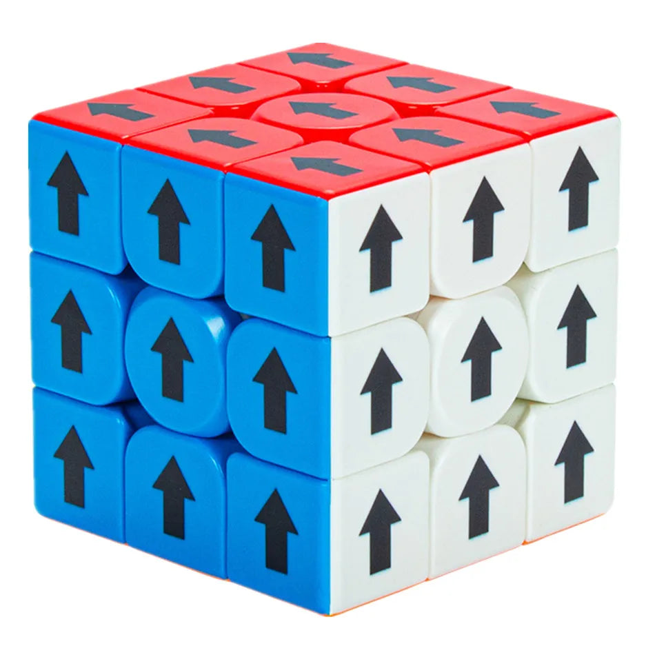 Zcube Idea Fun 3x3 Direction Arrow Magic Cube White/Black Educational 3x3x3 Puzzle Cubo Magico Toys For Children