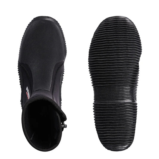 Neoprene Diving Boots Zipper Dive Boots Anti-Slip 5mm Surfing Snorkeling Diving Boots for Diving Snorkeling Surfing