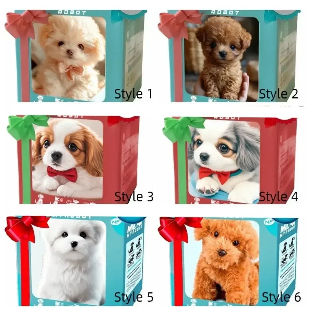 Birthday Gift Stuffed Animals Realistic Robotic Puppy Simulation Interactive Robot Dog Barking Soft Walking Dog Baby