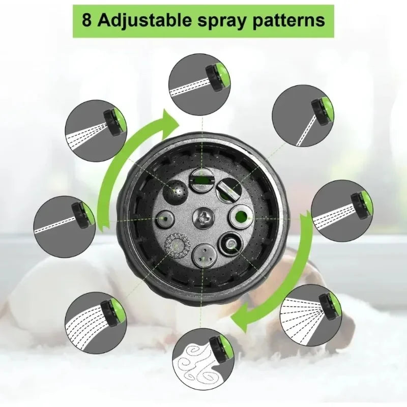 High-Pressure Dog Shower Sprayer - Pet Bath Tool with Foam & Hose Nozzle for Dogs/Cats, Also for Garden/Car Wash