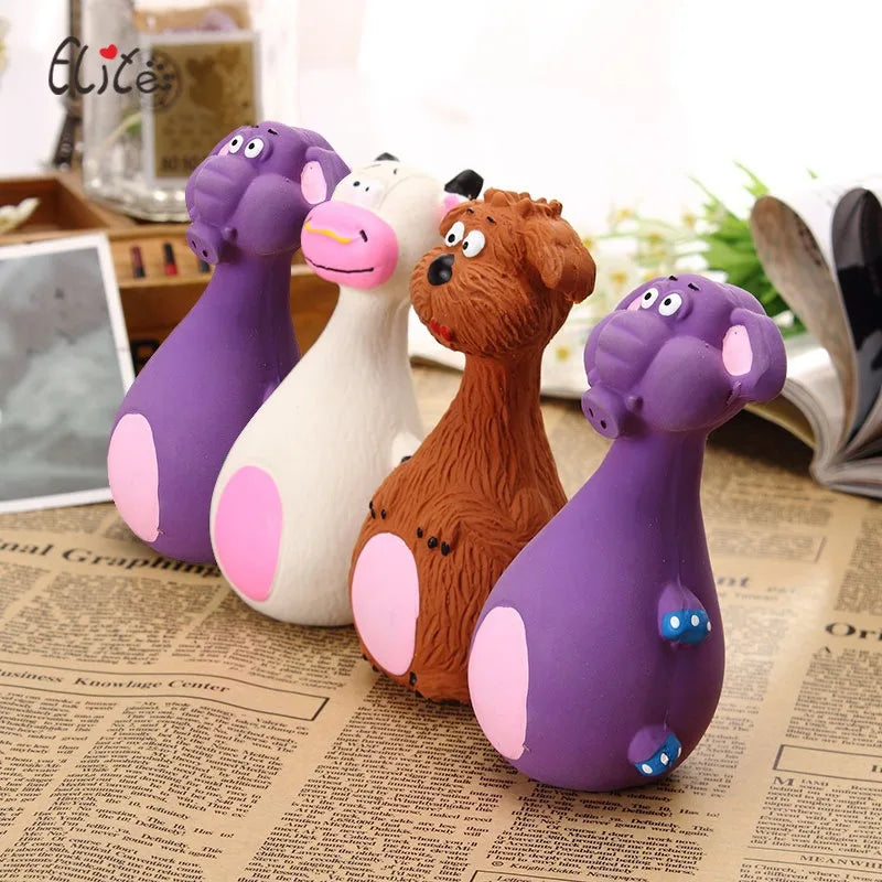 Dog Voice Toy Cartoon Shape Teddy Fadou Teeth Grinding Cleaning Plaything Rubber Anti Bite Training Pets Dogs Toys Pet Supplies