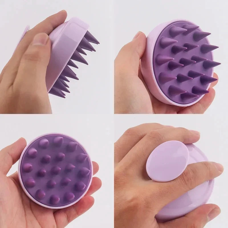 Soft Silicone Scalp Massage Brush Anti-slip Hair Washing Comb Shower Body Massage Tool