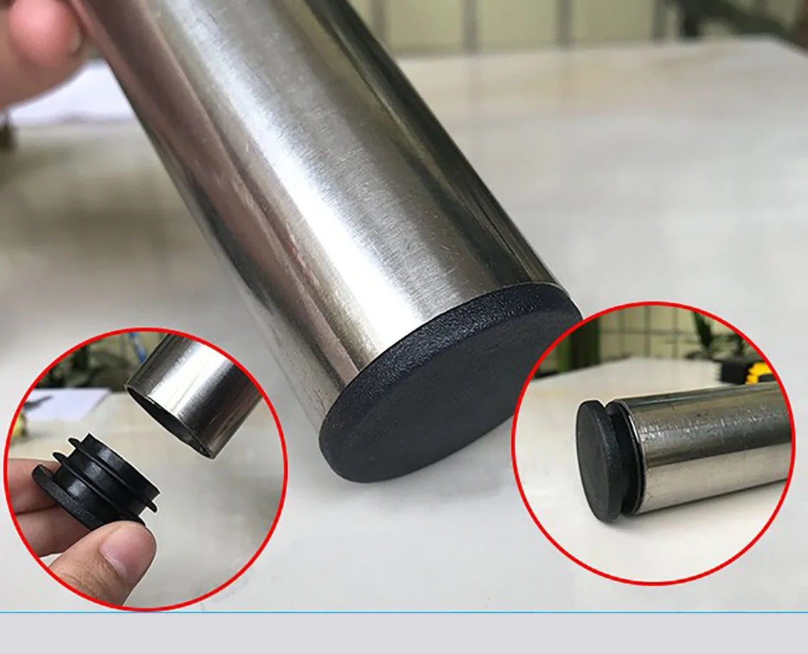 12mm-76mm Black Plastic Round Caps Inner Plug Protection Gasket Dust Seal End Cover Caps For Pipe Bolt Furniture