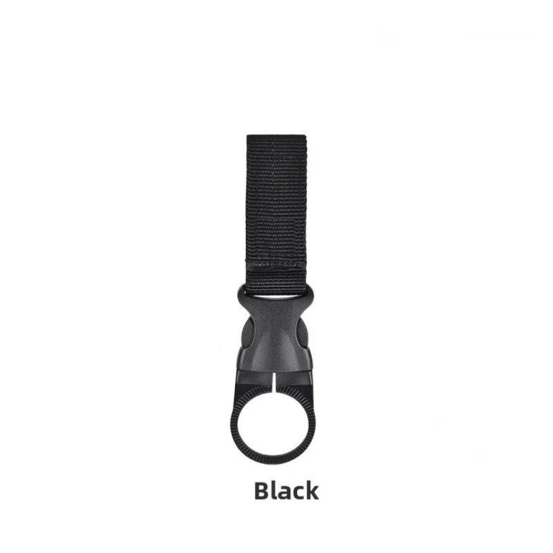 Webbing Water Bottle Holder Climbing Carabiner Belt Backpack Hanger Hooks Clip Multifunction Water Bottle Nylon Buckle Hook Clip