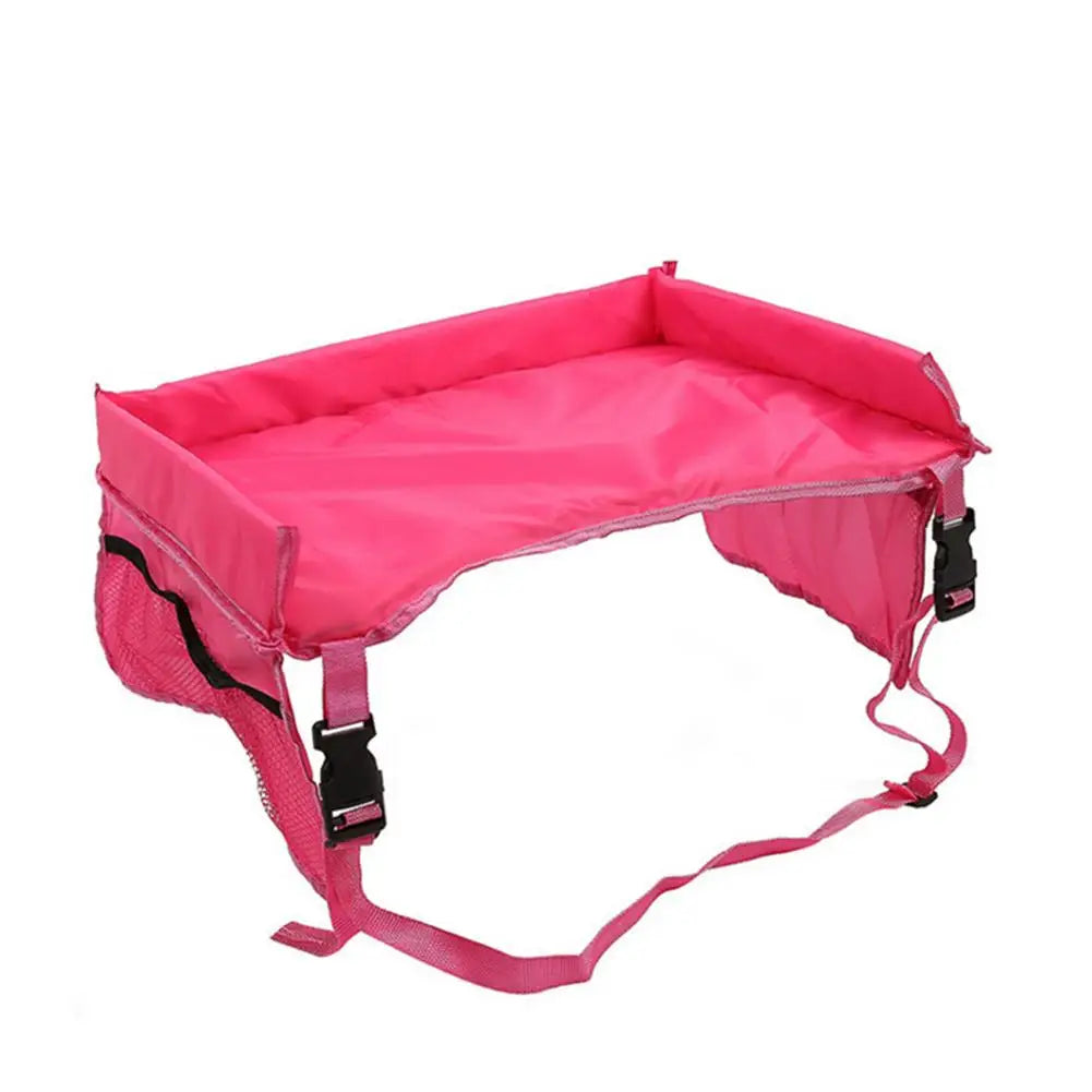 Kids Car Seat Travel Tray Waterproof Safety Seat Play Snack Draw Table Organizer Storage For Car Seats Strollers Home Travel