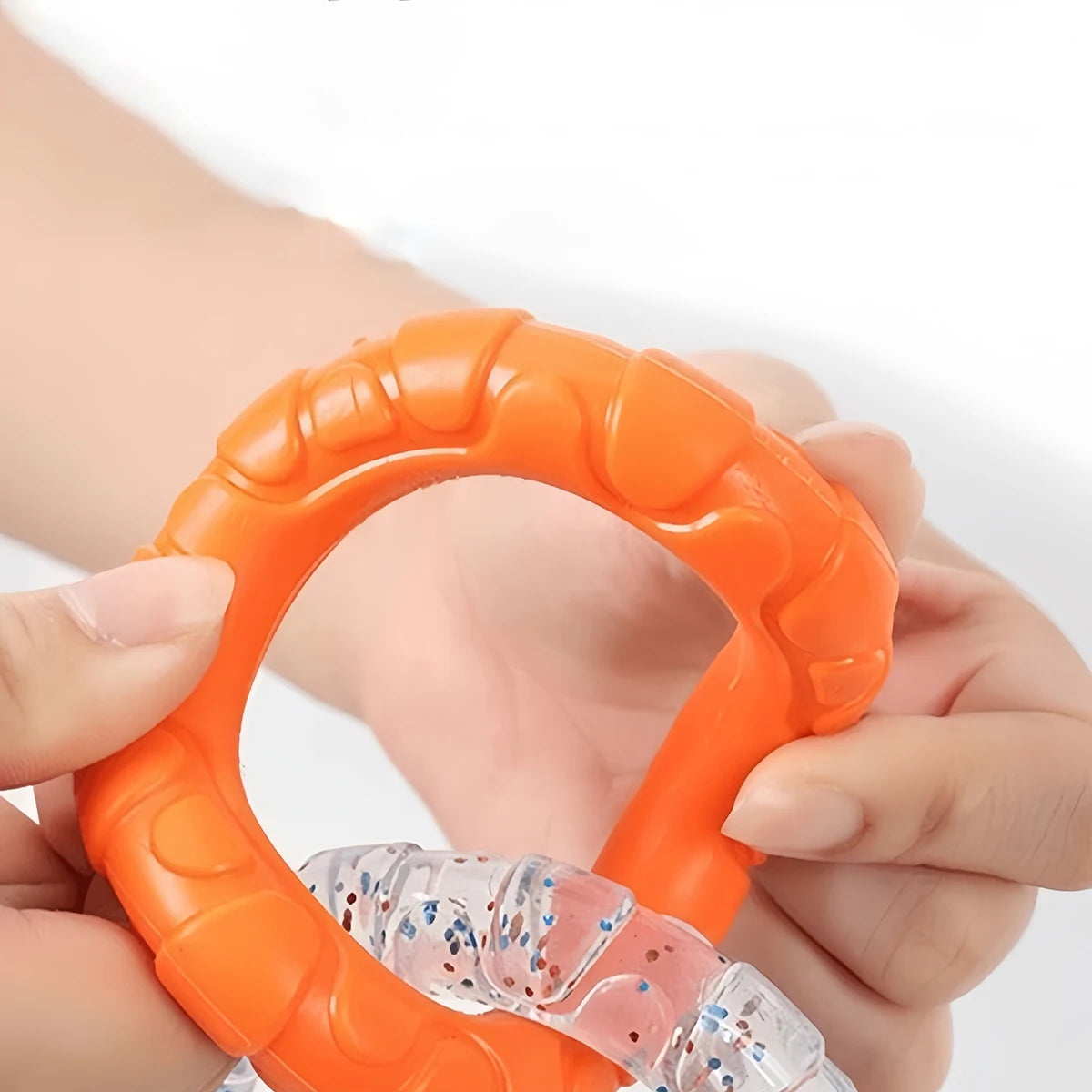 Dog Chew Toy TPR Teeth Cleaning Pet Toys For Small Medium Large Dogs Interactive Bite Resistant 3 Ring Tug Dog Toy Pet Supplies