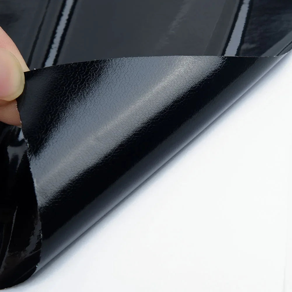 Car Sticker Glossy Black Vinyl Wrap Film Gloss Black Self Adhesive Vinyl Sticker Bubble Free Exterior Parts