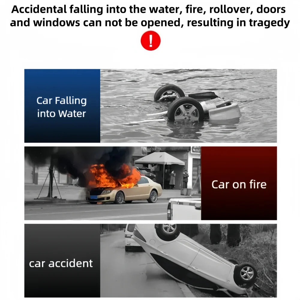 2026 New Window Breaker Seatbelt Cutter Car Gadgets Vehicle Escape Tool Safe Hammer Glass Breaker Life-Saving Emergency Artifact