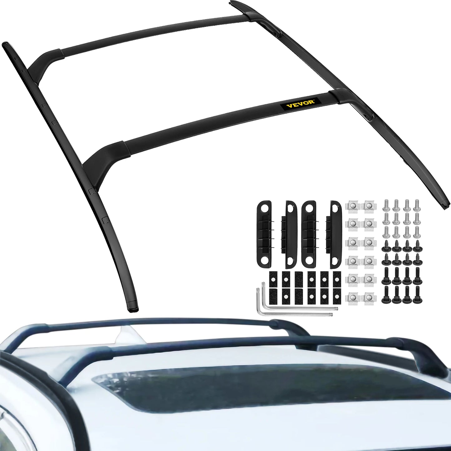 VEVOR Roof Rack Rail Cross Bar 165LBS Aluminum Roof Rails Crossbars Replacement Cross Bars Cargo Carrier for CX-5 CX5 2017-2019