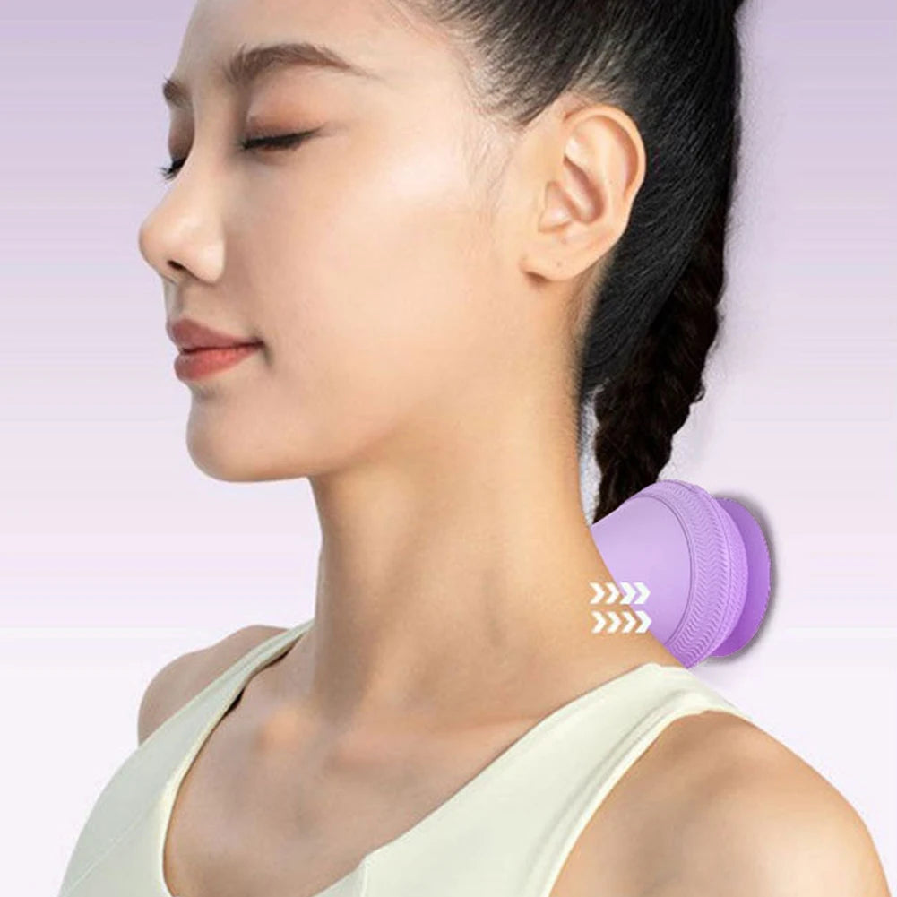 Massage Cone Ball with Suction Cup Electric Vibrating Massage Ball Muscle Relaxation Massager for Point Deep Tissue Relaxation