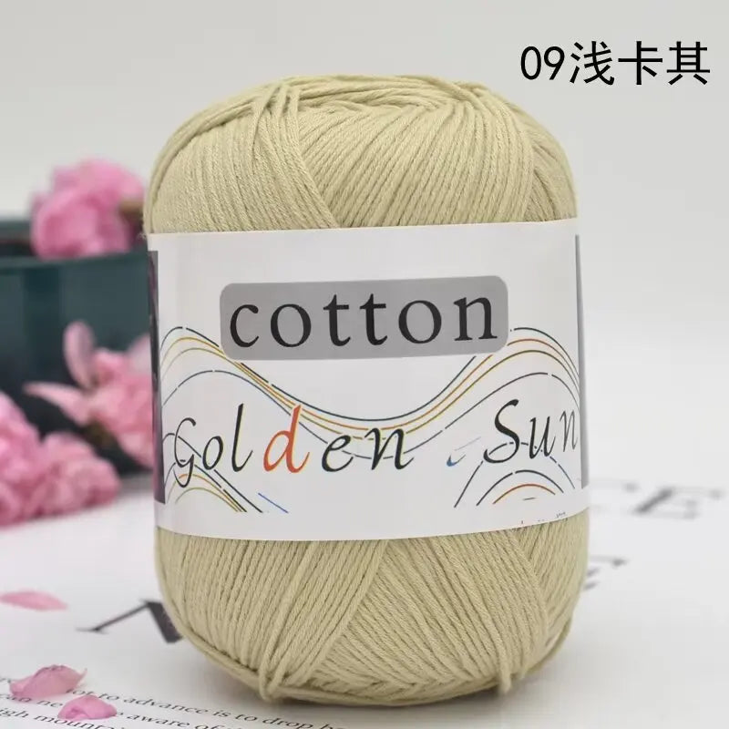 1Pc 50g Hand knitting 100% cotton yarn soft crochet yarn to knit sweater blanket hat line crocheting amigurumi doll bag threads
