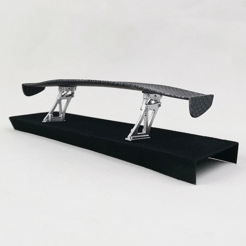 1/10 Scale RC Car Plastic Carbon Fiber Pattern Rear Wing Spolier Drift On Road Touring Model Hobby