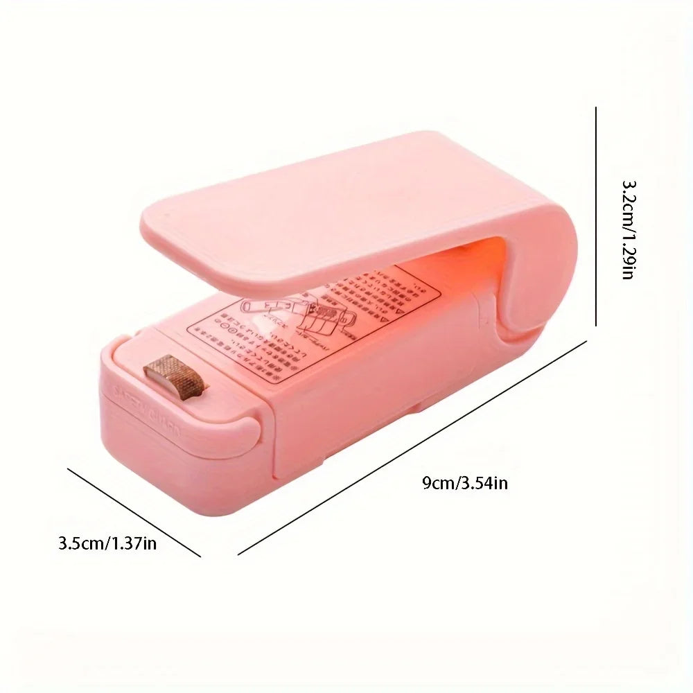 Mini Heat Bag Sealing Machine Package Sealer Bags Thermal Plastic Food Bag Closure Portable Sealer Food Packaging Heat Sealer