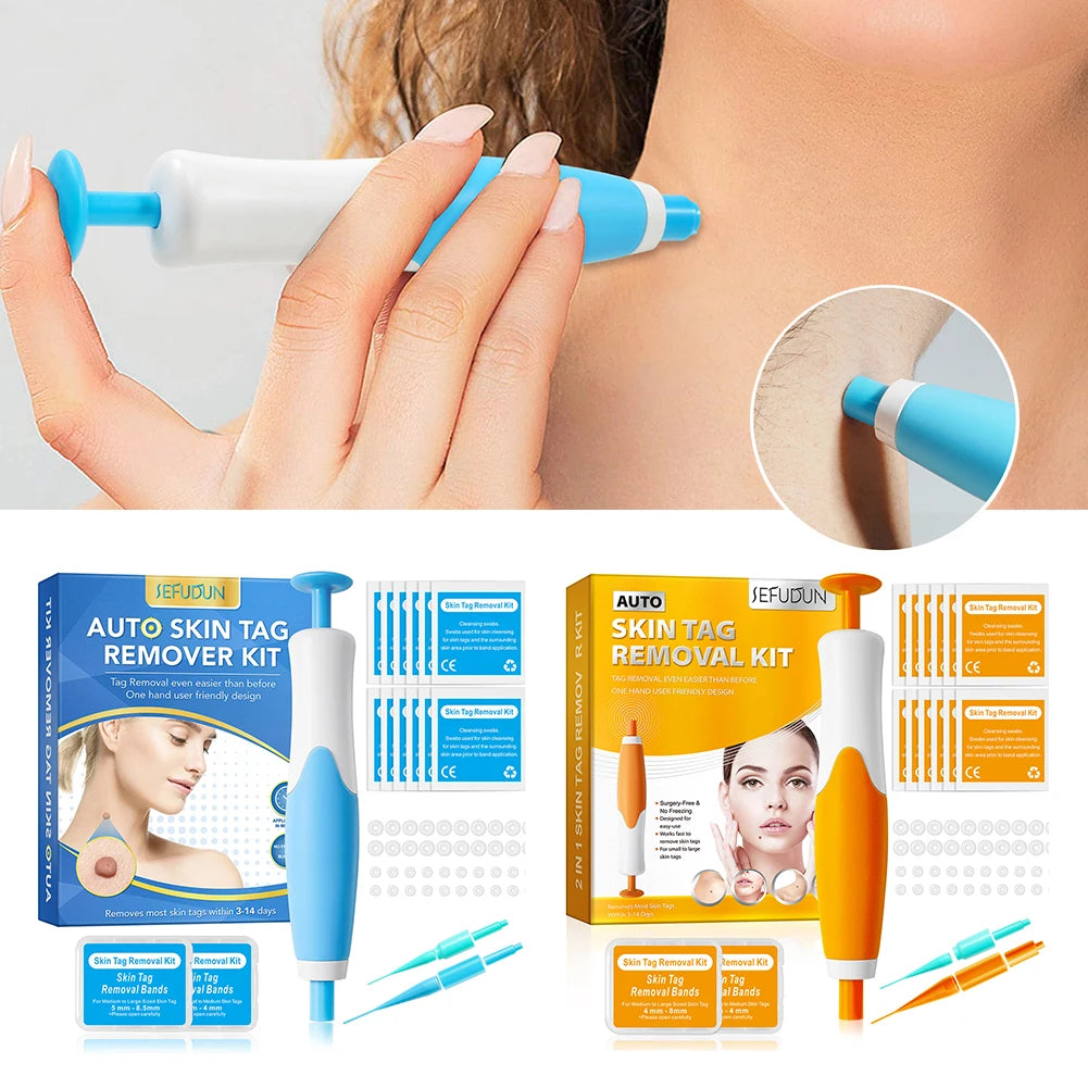 Auto Micro Skin Tag Remover Device 2 IN 1 Standard And Micro Skin Tag Removal Kit Adult Mole Wart Remover Face Care Beauty Tools