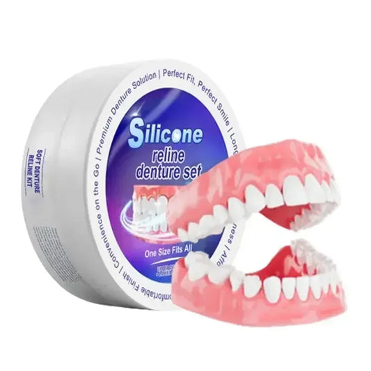 Silicone Denture Set Fit Temporary Orthodontic Teeth 2026 Fake Tooth Oral Hygiene Care Whitening Dentures Simulation Braces