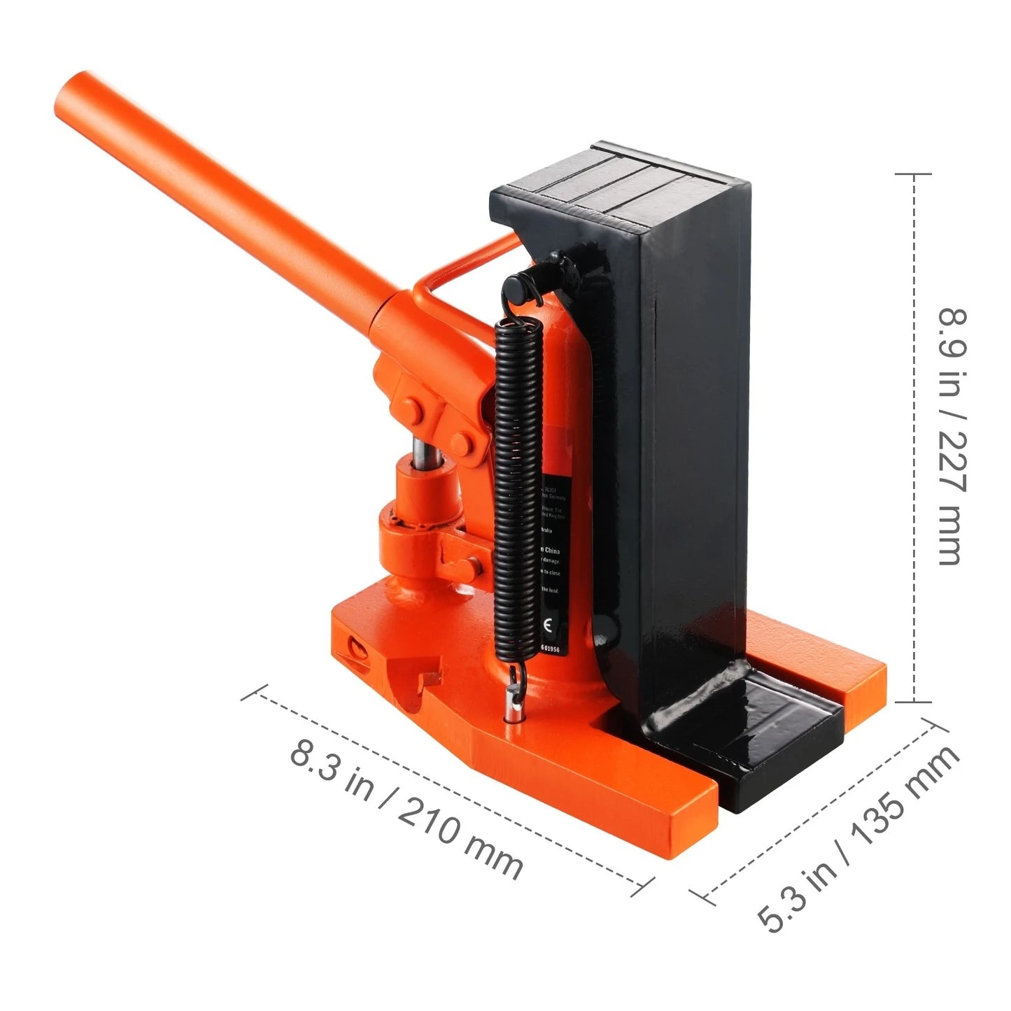 SucceBuy Hydraulic Toe Jack 2.5 Ton On  Toe Jack Lift 5T On Top Lift Capacity Machine Jack 0.8-5.3 in Toe Height 8.9-13.4 Top