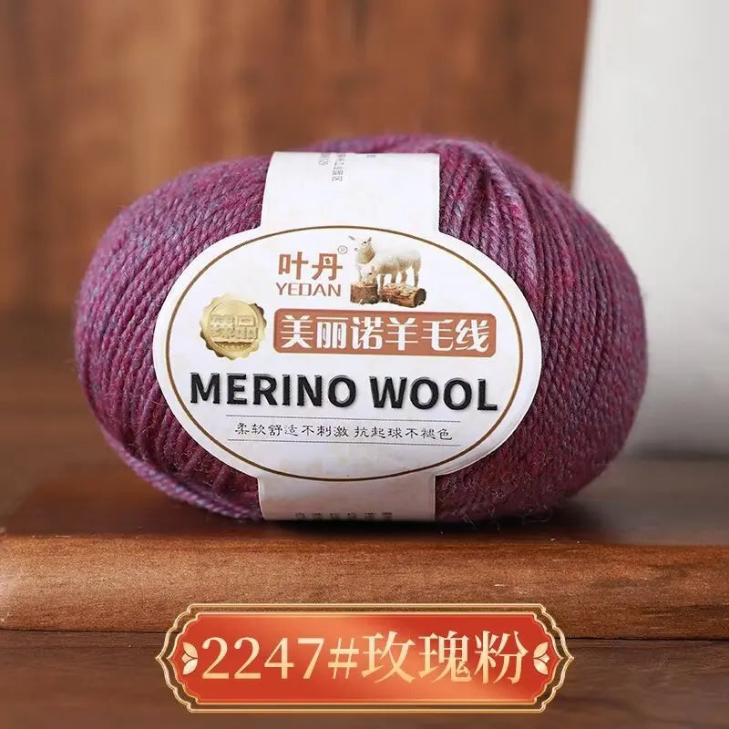 1Pc 50g Soft Merino Wool Yarn for hand knitting Anti-pilling Wool Crochet line knit Sweater Scarf hat Wool Thread warm lana