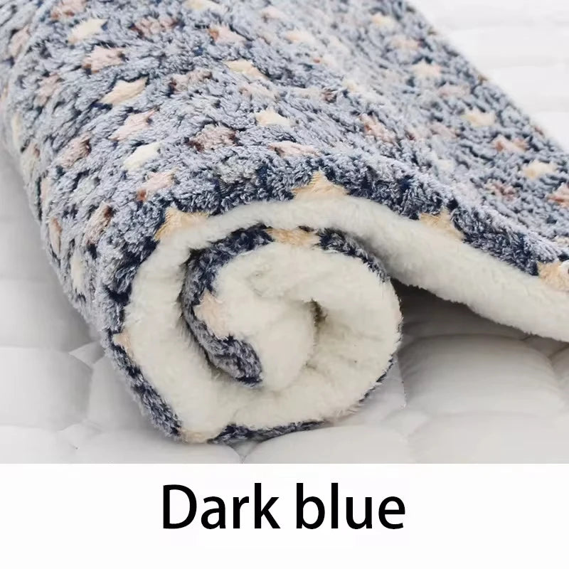 KEMORELA Flannel Pet Sleeping Mat Dog Bed Winter Puppy Bed Dog Sofa Mattress Cushion for Small Large Dog Blanket Pet Supplies