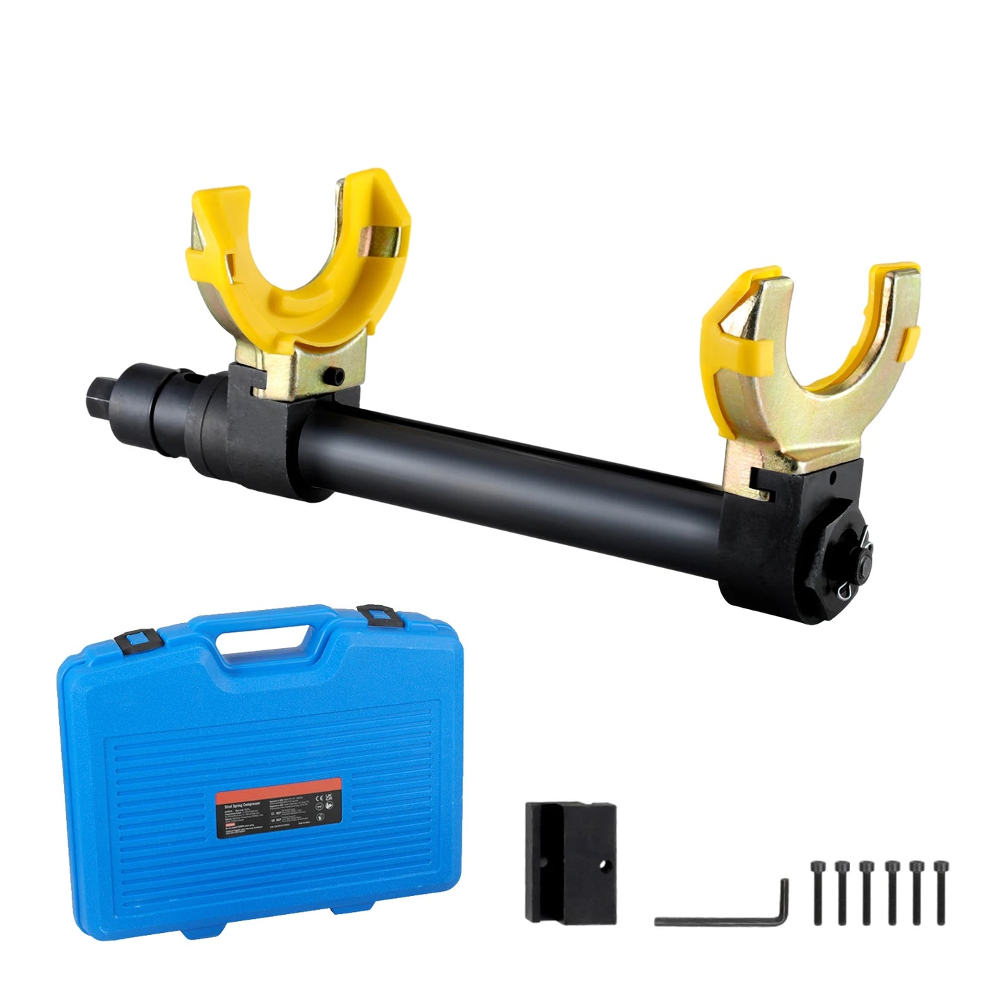 SucceBuy Strut Spring Compressor Set Macpherson Strut Spring Compressor Interchangeable Fork Strut Coil Extractor Remover Tool