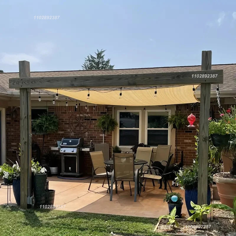 Beige Shading Net, UV Protection, Plant Shed, Outdoor Sunshade, Mesh, HDPE Sunscreen Fabric Sunshade