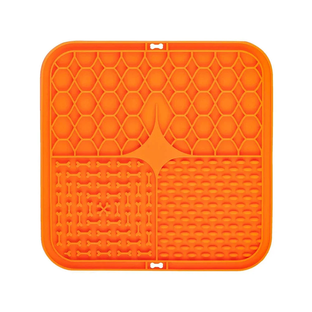 Silicone Licking Pad Pet Dog Lick Pad Bath Peanut Butter Slow Eating Licking Feeder Cats Lickmat Feeding Dog Lick Mat Supplies