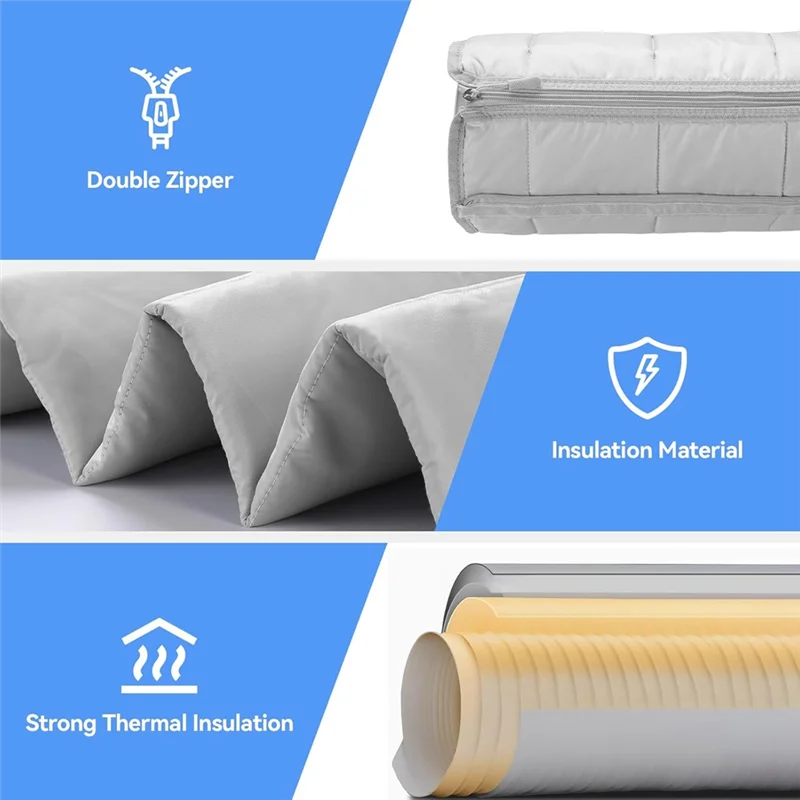 ABKY-Portable Air Conditioner Hose Cover For 5" & 5.9" Diameter AC Exhaust Hoses Tube For Heat Reduction