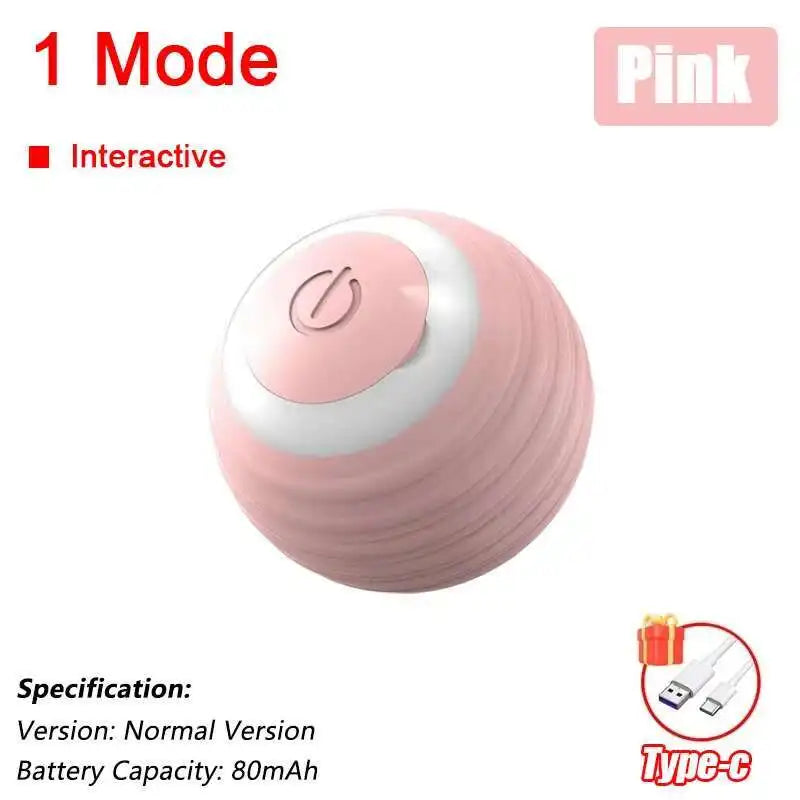 Smart Dog Interactive Ball Toys Automatic Rolling Ball Rechargeable Electric Pet Interactive Toy Dog Cat Training Imitate Mouse
