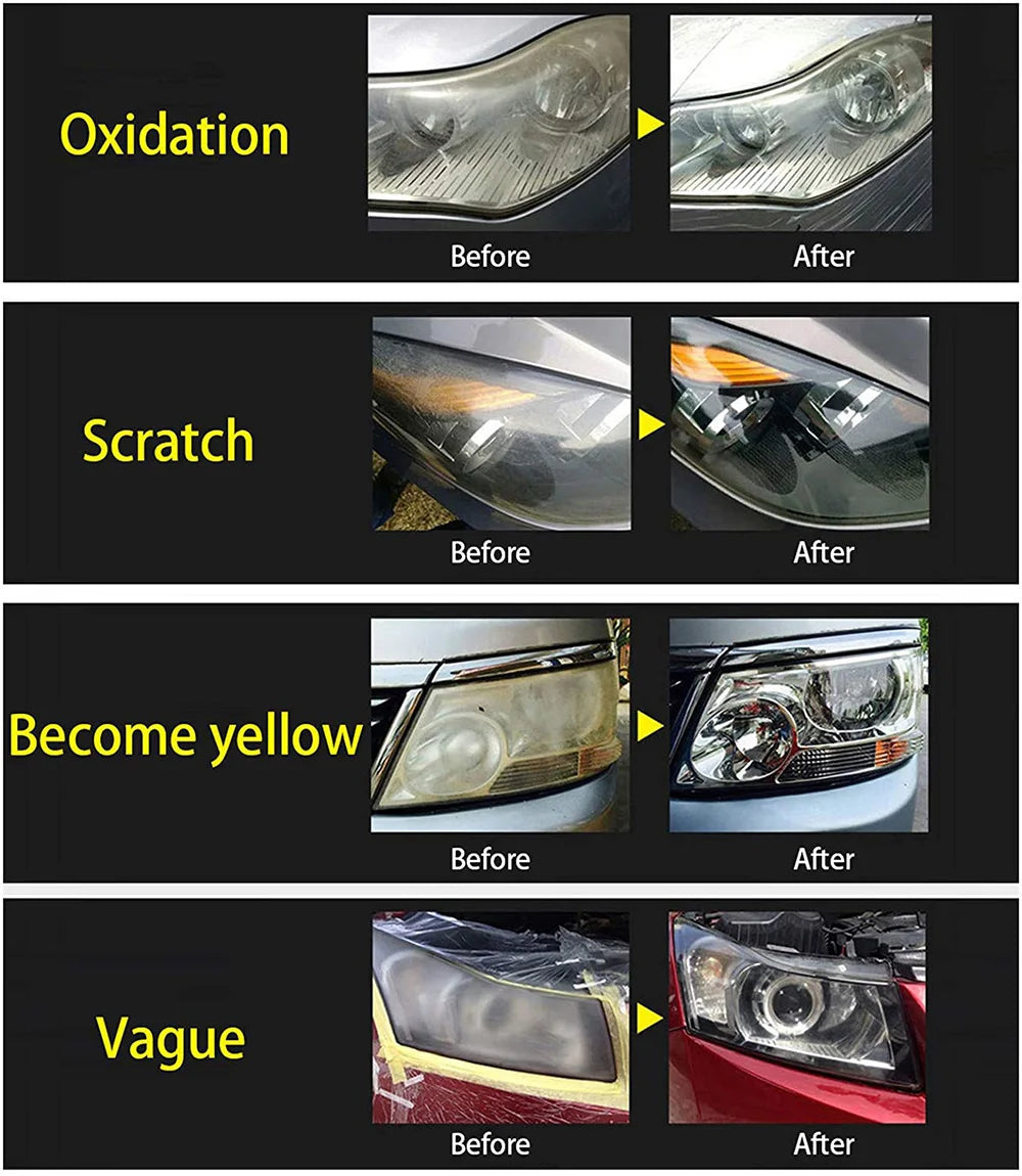 800ML Car Headlights Restoration Liquid Polymer For Headlight Polishing Repair Evaporator Liquid Fumigation Varnish Car Products