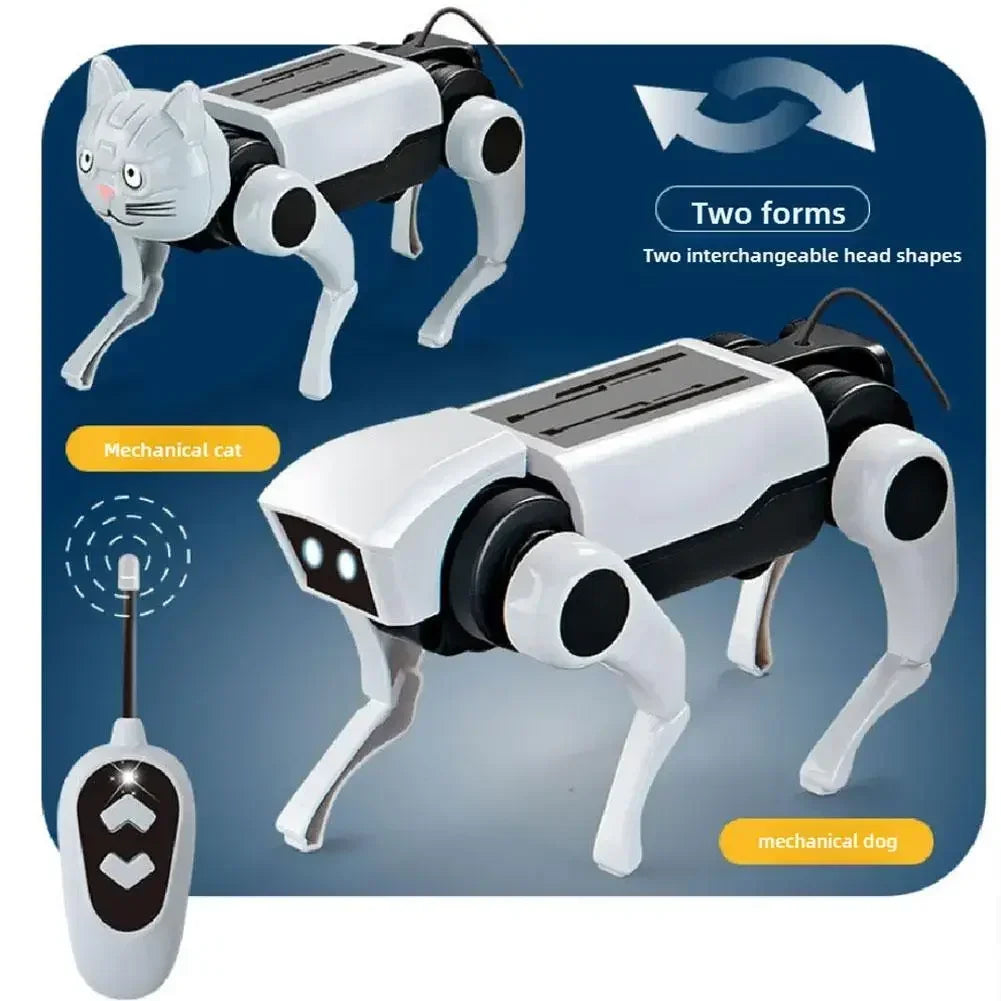 Remote Control Robot Dog Smart RC Intelligent Bionic Puppy Programmable Electronic Pet with Light Sound Toy for Kids Boys Gift