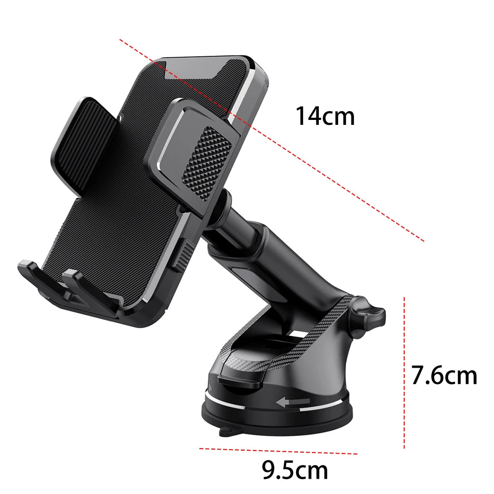 Gravity Sucker Car Phone Holder 360° Rotation Cell Phone Support Universal Auto Smartphone Stand for Cellphones 4.7-7.9Inch