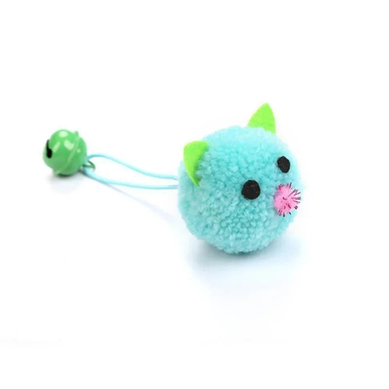 Cat Toy Interactive Plush Mouse Head Shaped Pet Toys With Bell Pet Supplies   аксесуари для котів   gatos