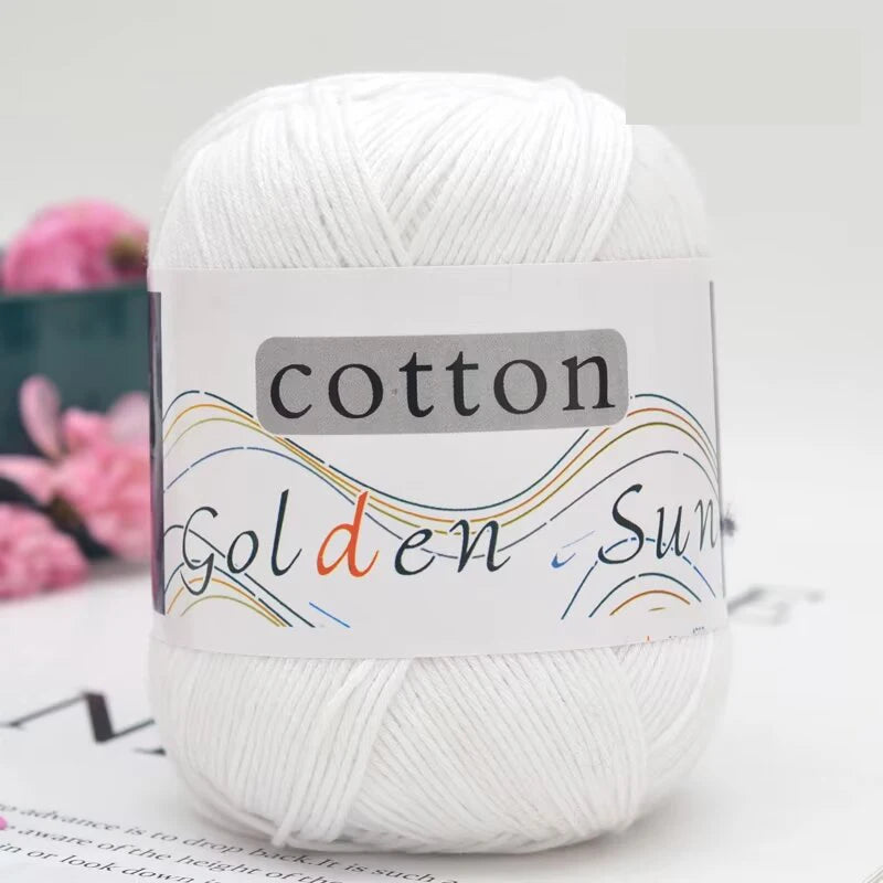 1Pc 50g Hand knitting 100% cotton yarn soft crochet yarn to knit sweater blanket hat line crocheting amigurumi doll bag threads