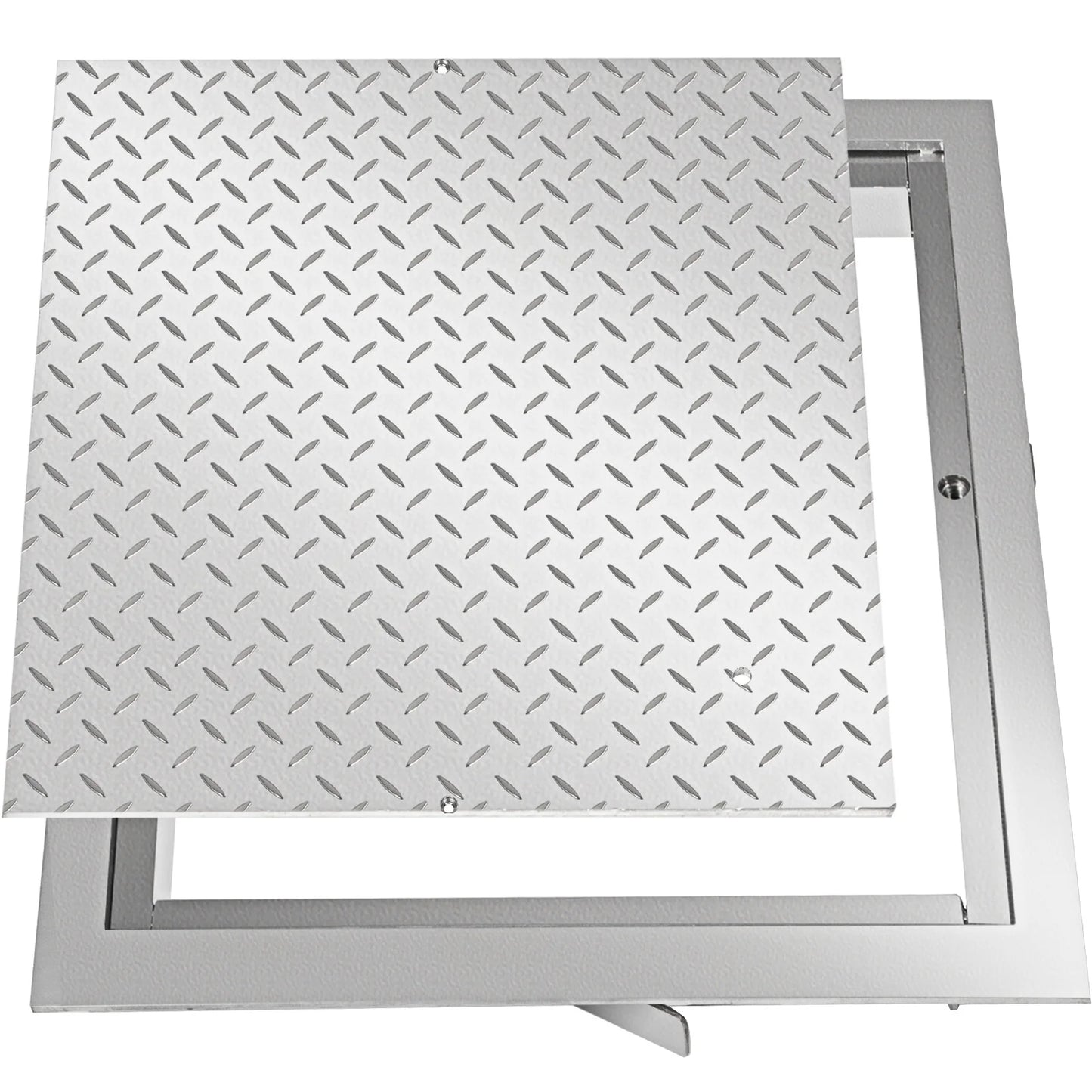 Succebuy 23.6" Recessed Manhole Cover ,Galvanized Steel Drain Cover ,Sealed Square Steel Man Hole Lid Inspection Access for Boat